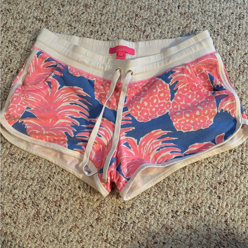 Lilly Pulitzer - cotton cover up shorts with pockets